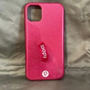 Loopy Case for IPhone 11. Some wear but still in good shape. Pink glitter